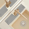 Diatomite Sink Faucet Splash Guard U Shape, Mordern Faucet Handle Drip Catcher by LushSpring