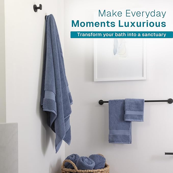 100% Organic Cotton Bath Towel Set | Bathroom Luxury Towel Set of 6 | GOTS - Image 6