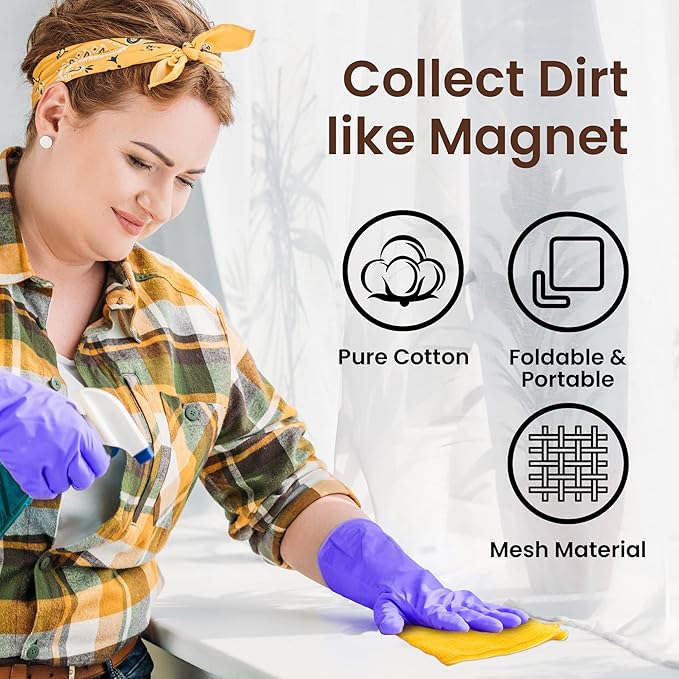 Tack Cloths - 6 Pcs, Remove Dust, Sanding Particles, Clean & Polish - Image 3