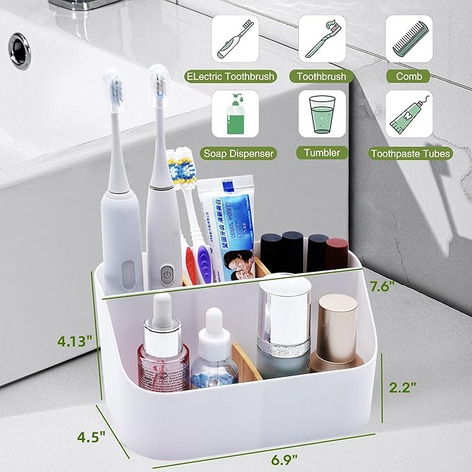 Electric Toothbrush Holders for Bathrooms, Kids Toothpaste Holder - Image 2