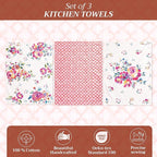 Maison d' Hermine Kitchen Towels Set of 3 100% Cotton 27.50" x 20" Reusable - Image 2