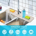 24" Longer Silicone Splash Guard, 5 Slope Design Faucet Water Catcher Mat - Image 3