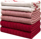 Premium Kitchen Towels | Large Cotton Dish Towels | Flat & Terry Highly - Image 6