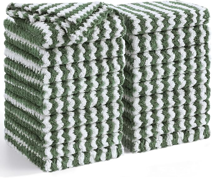 Homaxy 18 Pack Kitchen Dish Cloths, Ultra Soft and Absorbent Dish Towels by Homaxy