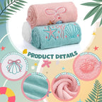3 Pack Seashell Bow Coastal Hand Towels - Image 4