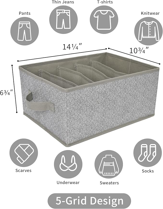 GRANNY SAYS Pants Organizer for Closet, Drawer Organizers for Clothing - Image 6