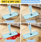 16.5 inch Reusable Mop Pads Microfiber Spray Mop Replacement Heads - Image 6