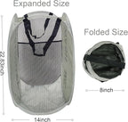 Larpur Pop Up Laundry Baskets, 2 Pack Mesh Laundry Hampers - Image 2
