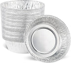 PLASTICPRO 6.5'' Inch Round Tin Foil Pans Disposable Aluminum, Freezer & Oven by PLASTICPRO