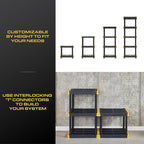 BLACK & YELLOW 5-Tier Heavy Duty Plastic Storage Shelving Unit, 5 Shelves Support up to 100lb/shelf, Organization and Storage, Weather-Resistant Design, Easy Assembly, American Made (72H x 24W x 20D) - Image 7