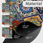 Kitchen Sink Splash Guard，Colorful Mexican tile Faucet Mat Sink Gadgets-Super - Image 4
