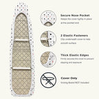Ironing Board Cover and Pad 15"x54" Extra Thick Natural Cotton, Scorch and - Image 4