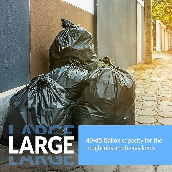 Reli. SuperValue 40-45 Gallon Trash Bags | 125 Count | Made in USA | Heavy Duty - Image 5