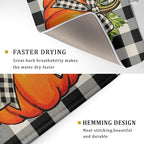 Fall Thanksgiving Pumpkin Dish Drying Mat - Image 3