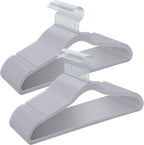 Plastic Coat Hangers 50-Pack, Space Saving Closet Hangers by GUFUR