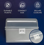 GlossyEnd Set of 2, 37 Slot Multi Battery Storage Box, Battery Storage Case - Image 3