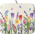 Spring Colorful Flower Dish Drying Mat 16x18 Inch Spring Summer Wildflowers by Kawani