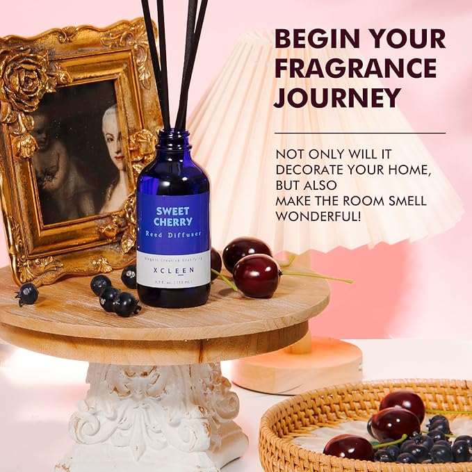 Reed Diffuser Set, Sweet Cherry Oil Diffusers - Image 4