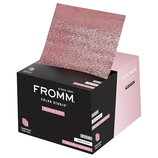 Fromm Pop Up Hair Foils, Light Pink Foils, Cosmetology Supplies, Hairstylist by Fromm