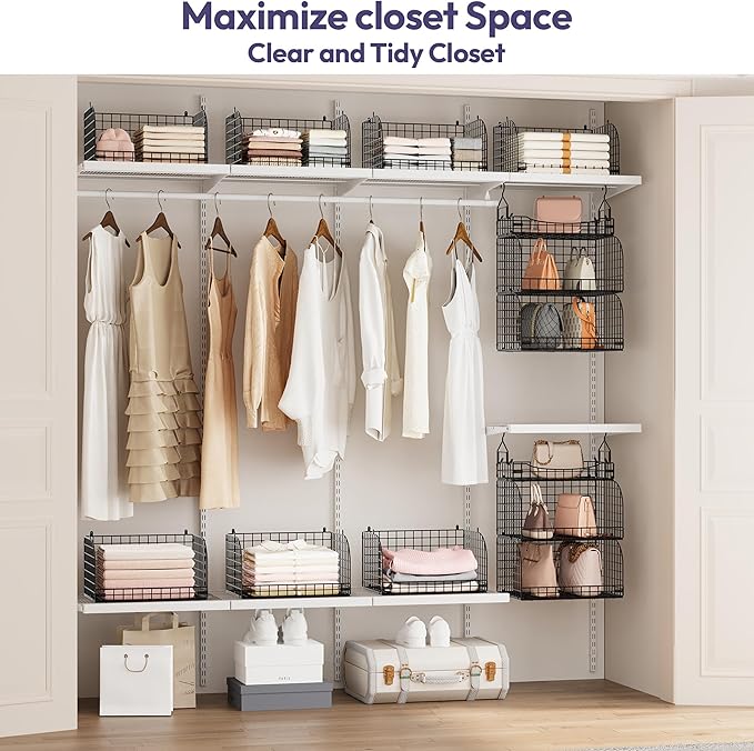 SWTYMIKI Hanging Closet Organizer Storage - Image 5