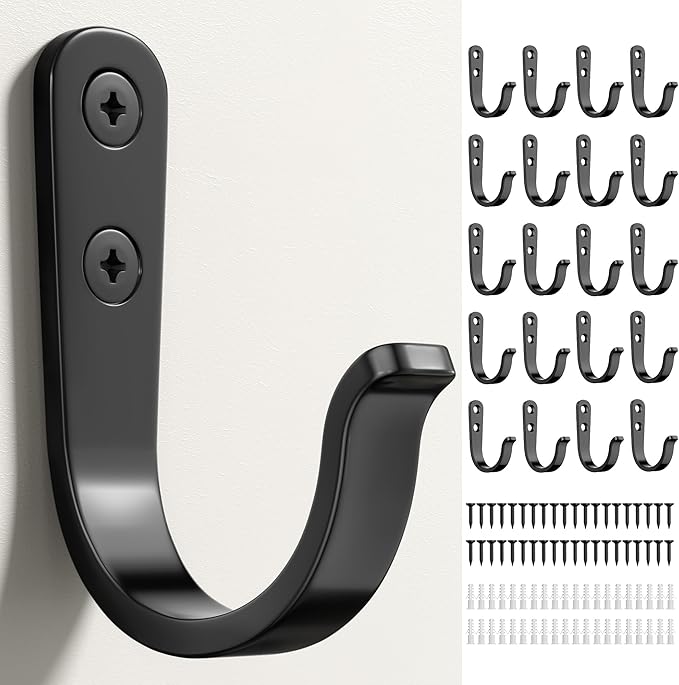 20Pcs Wall Hooks for Bathroom, and Garage by jockcaras
