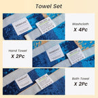SEMAXE 18-Pack Bath Towel Set Include 6 Bath Towels, 6 Hand Towels, 6 Wash - Image 3