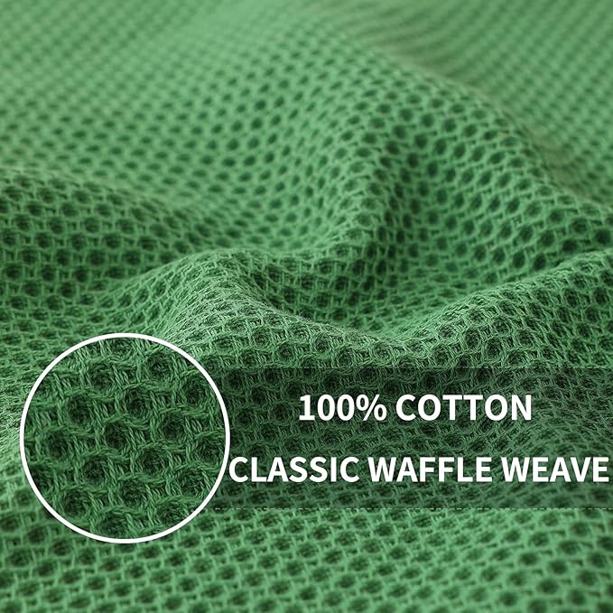 Homaxy 100% Cotton Waffle Weave Kitchen Dish Cloths, Ultra Soft Absorbent Quick - Image 2