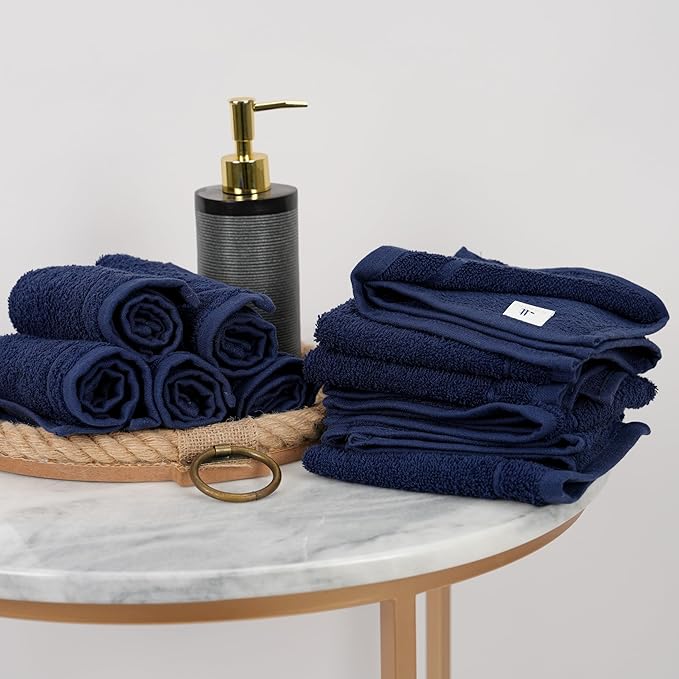 Tens Towels Pack of 60 Washcloths, 12 x 12 Inches, Lighter Weight, Quick to Dry - Image 5