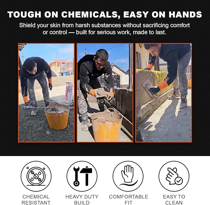 Gastody™ - Chemical Resistant Gloves, Heavy Duty Safety Work Gloves, Resist Acid - Image 3