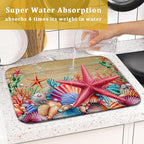 Summer Ocean Dish Drying Mat - Image 7