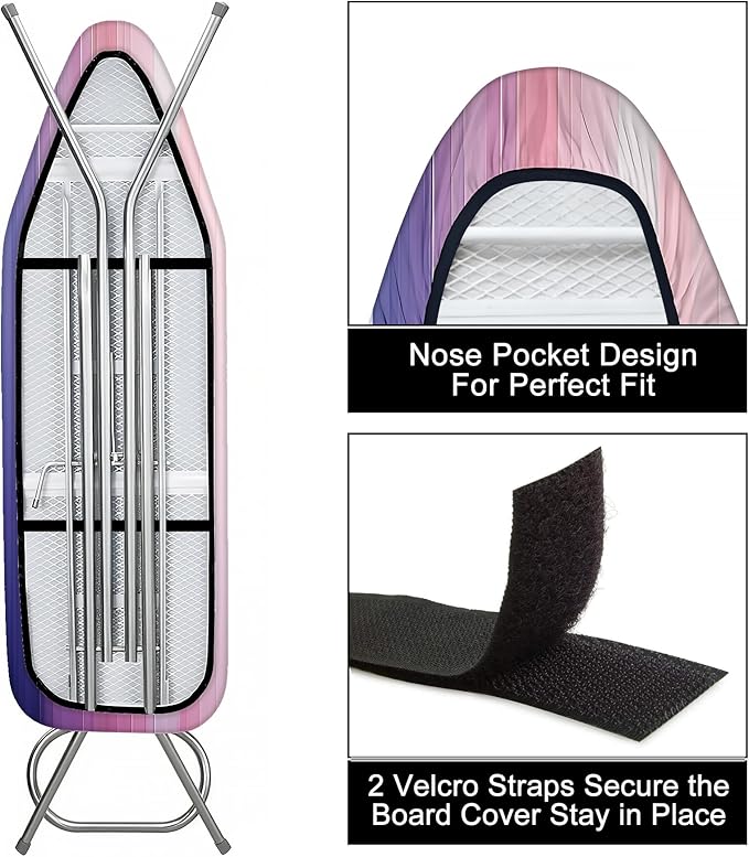 Quick Install Ironing Board Cover 17" x 55" Ironing Board Cover - Image 3