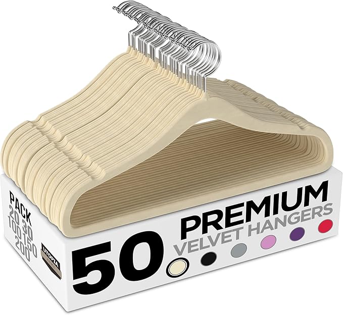 Utopia Home Velvet Hangers 50 Pack by UTOPIAHOME