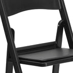 Flash Furniture Hercules Series Folding Chair - Black Resin - 2 Pack 800LB Weight Capacity Comfortable Event Chair - Light Weight Folding Chair - Image 17