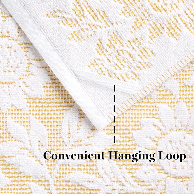 Martha Stewart Woodland Harvest Jacquard Sunflowers Kitchen Towel 2-Pack Set - Image 5