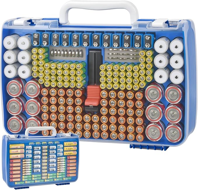 Battery Organizer Storage Holder Case by XUERDON