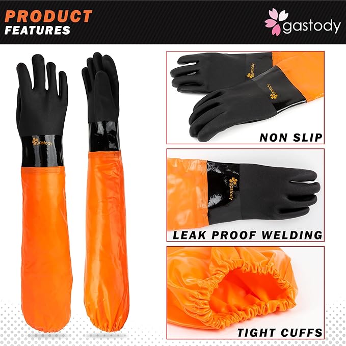 Gastody™ - Chemical Resistant Gloves, Heavy Duty Safety Work Gloves, Resist Acid - Image 9