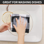Homaxy 100% Cotton Waffle Weave Check Plaid Dish Cloths, 12 x 12 Inches - Image 4