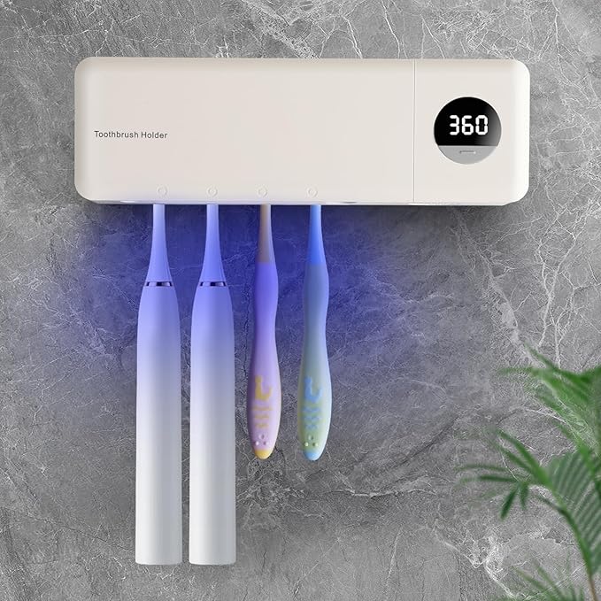 Sanitizeri Toothbrush Holder, Sanitizeri Toothbrush Cleaner, 2000mAh by AuntyFey
