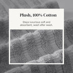 Modern Threads Organic Vines 6-Piece 100% Cotton Towel Set – Yarn Dyed Jacquard - Image 5