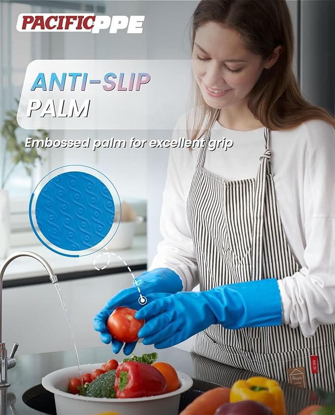 PACIFIC PPE 2 Pairs Dishwashing Cleaning Gloves - Image 3