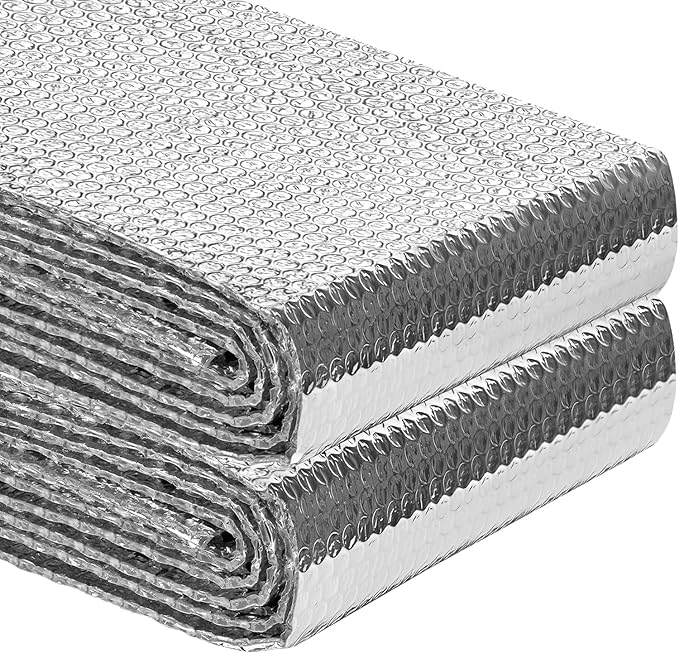 Reflective Insulation Roll 23.6inch x 60Ft Double Bubble Reflective Aluminum by dojobkinb