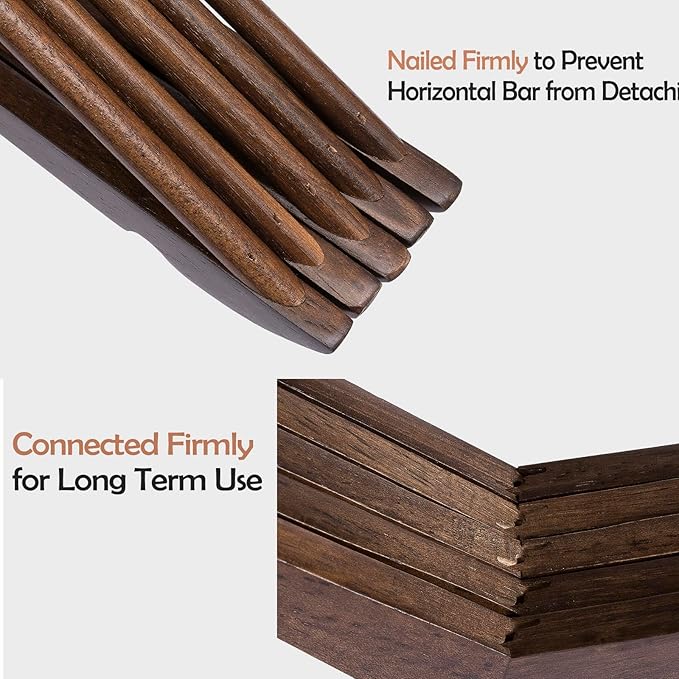 ELONG HOME Solid Wooden Hangers 30 Pack, Wood Suit Hangers - Image 4