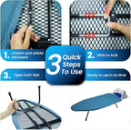 Metal Mesh Panel Tabletop Ironing Board | Foldable Iron Board | Heavy Duty - Image 7