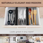 6 Pack Bamboo Drawer Dividers - Image 8