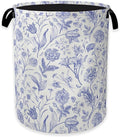 Hydrangea Flowers Laundry Basket, Rustic Floral Clothes Hamper, Oxford Cloth by Unknown