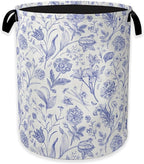 Hydrangea Flowers Laundry Basket, Rustic Floral Clothes Hamper, Oxford Cloth by Unknown