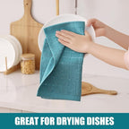 Homaxy 100% Cotton Terry Kitchen Dish Cloths, Ultra Soft and Absorbent Dish - Image 4