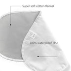 TILLYOU Waterproof Changing Pad Liners 6 Pack, 100% Cotton Reusable Cloth - Image 4