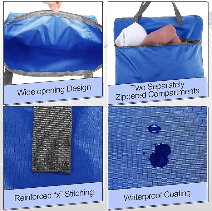 2 Pcs Travel Laundry Bags Waterproof - Image 2