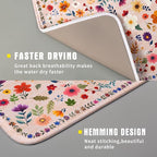 Boho Floral Dish Drying Mat - Image 3